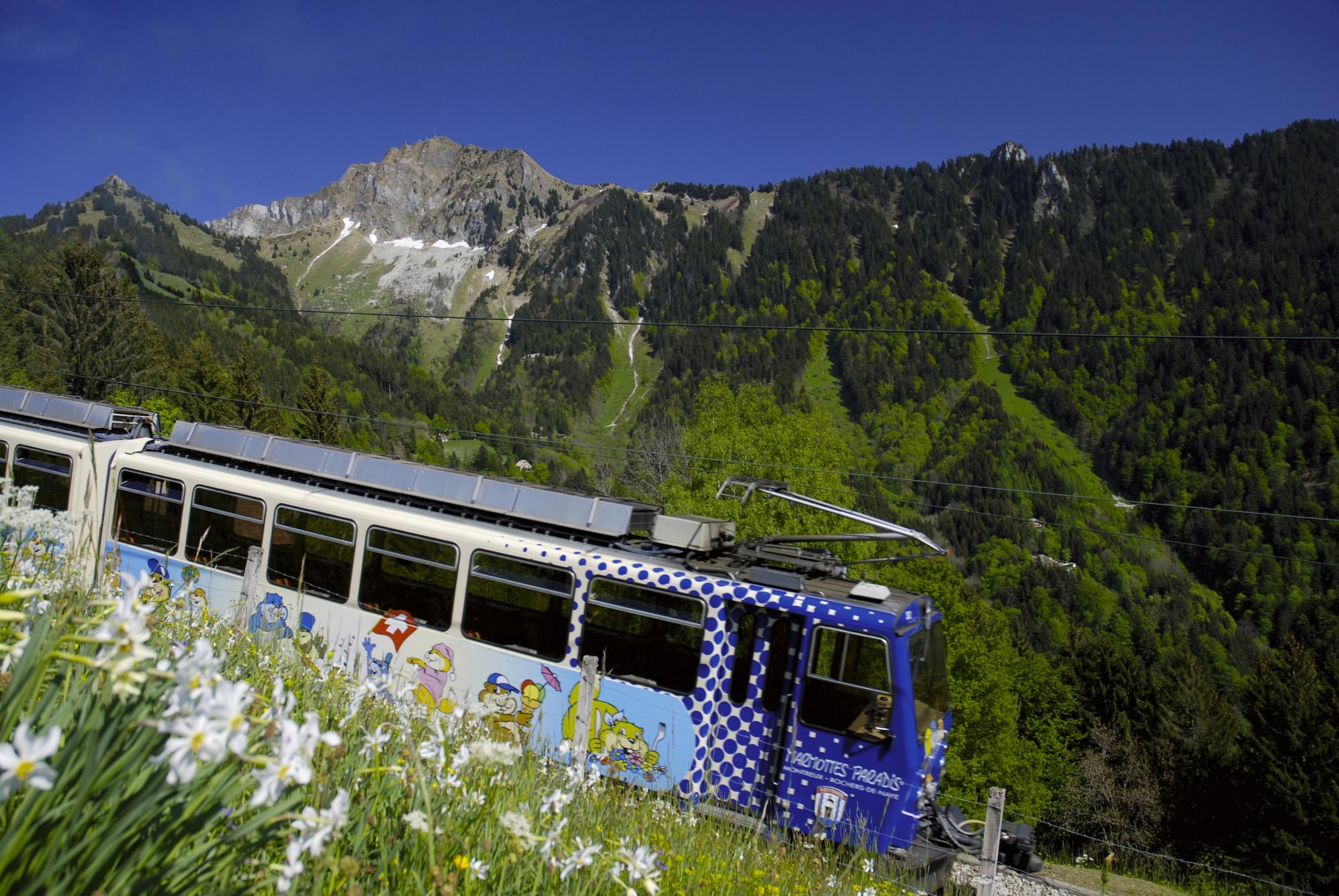 The cog railway Montreux - Rochers-de-Naye