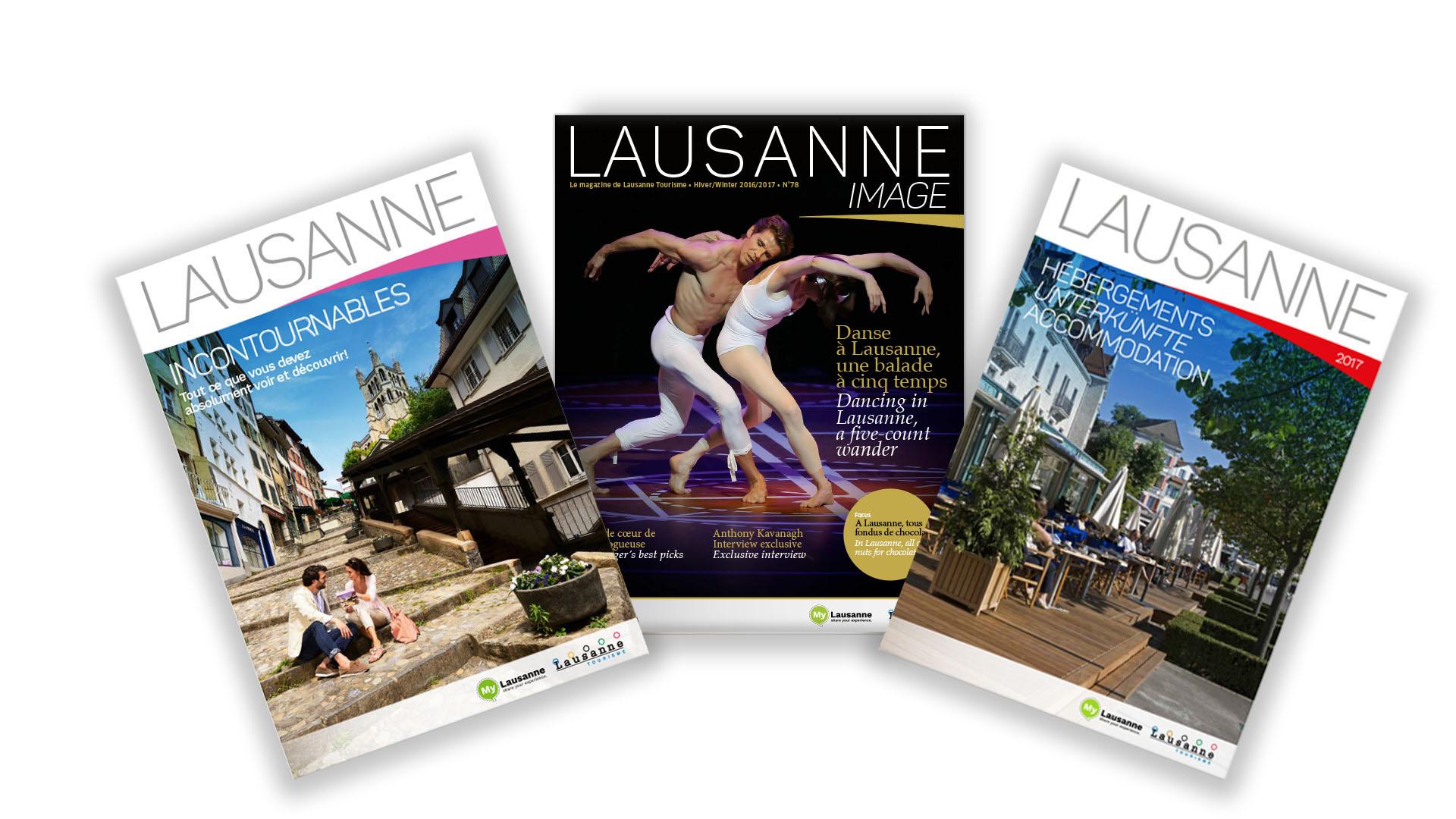 Leisure brochures - ©Lausanne Tourisme Leisure brochures - ©Lausanne Tourisme