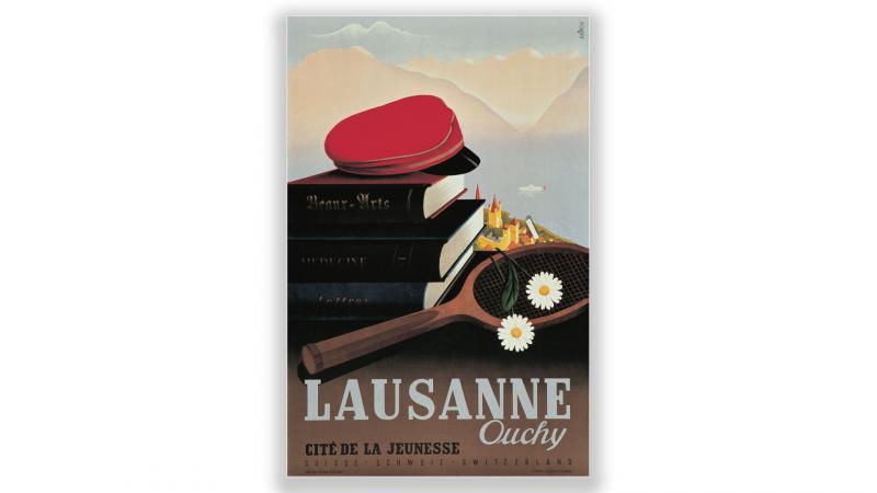 Affiche vintage Cité de la Jeunesse - © Artiste: André Simon Affiche vintage Cité de la Jeunesse - © Artiste: André Simon