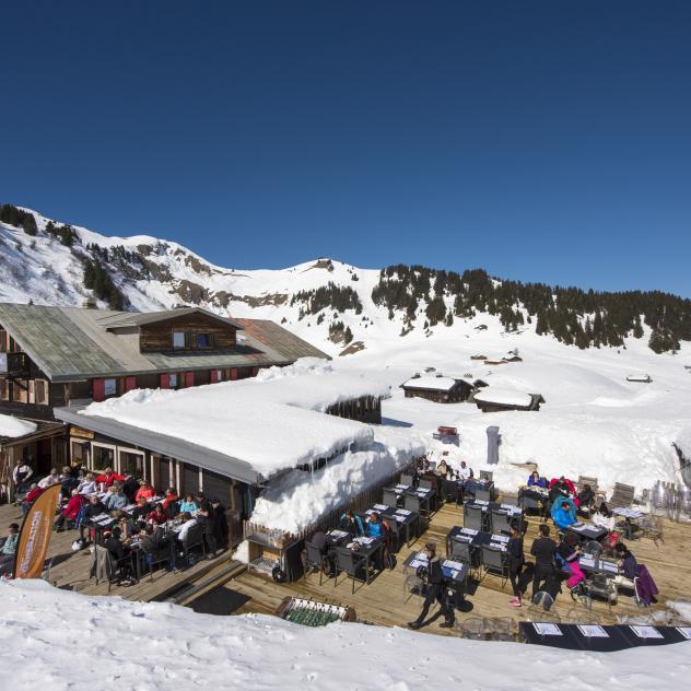 Bergrestaurants genferseegebiet (schweiz)
