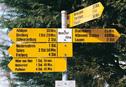 Panneau chemin de randonnée