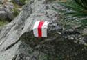Trait chemin de montagne