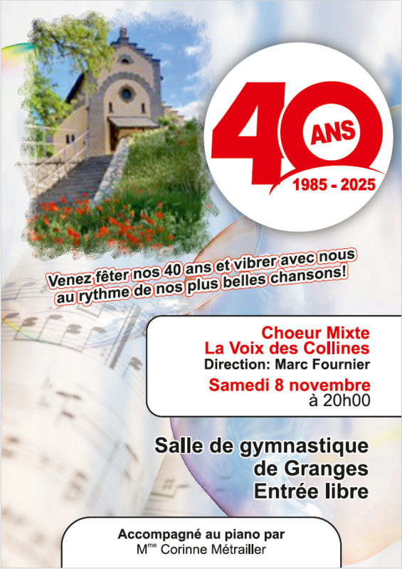 Choeur de Granges 40 ans