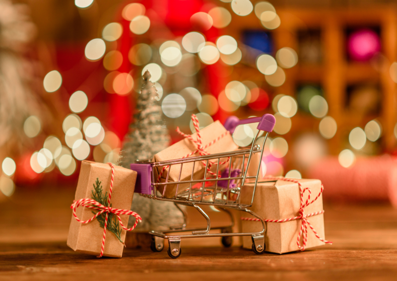 Shopping Noël - Illustration