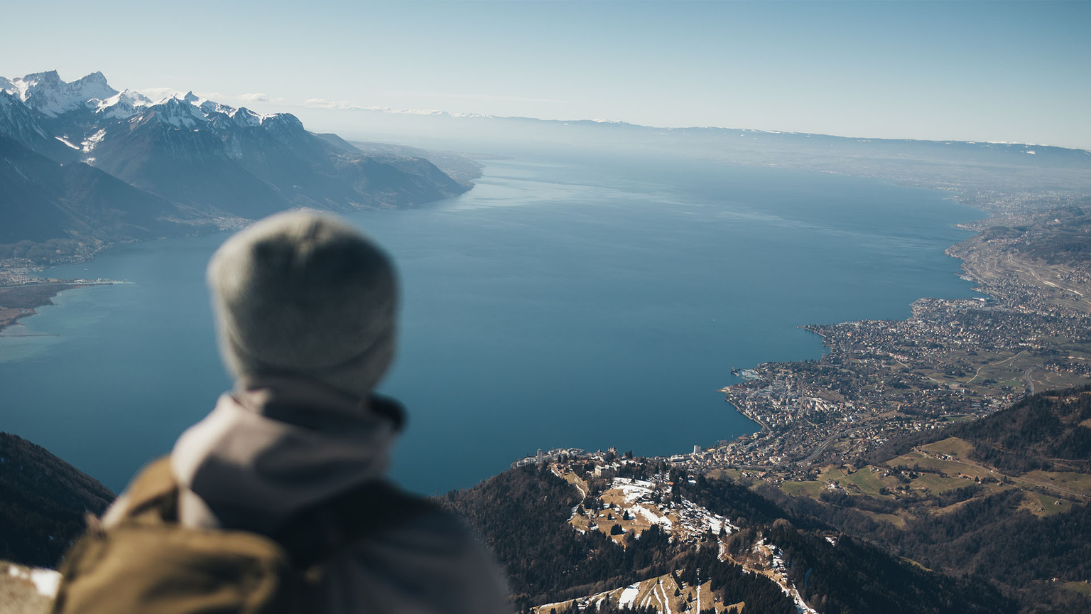 Vue Rocher de Naye Hiver