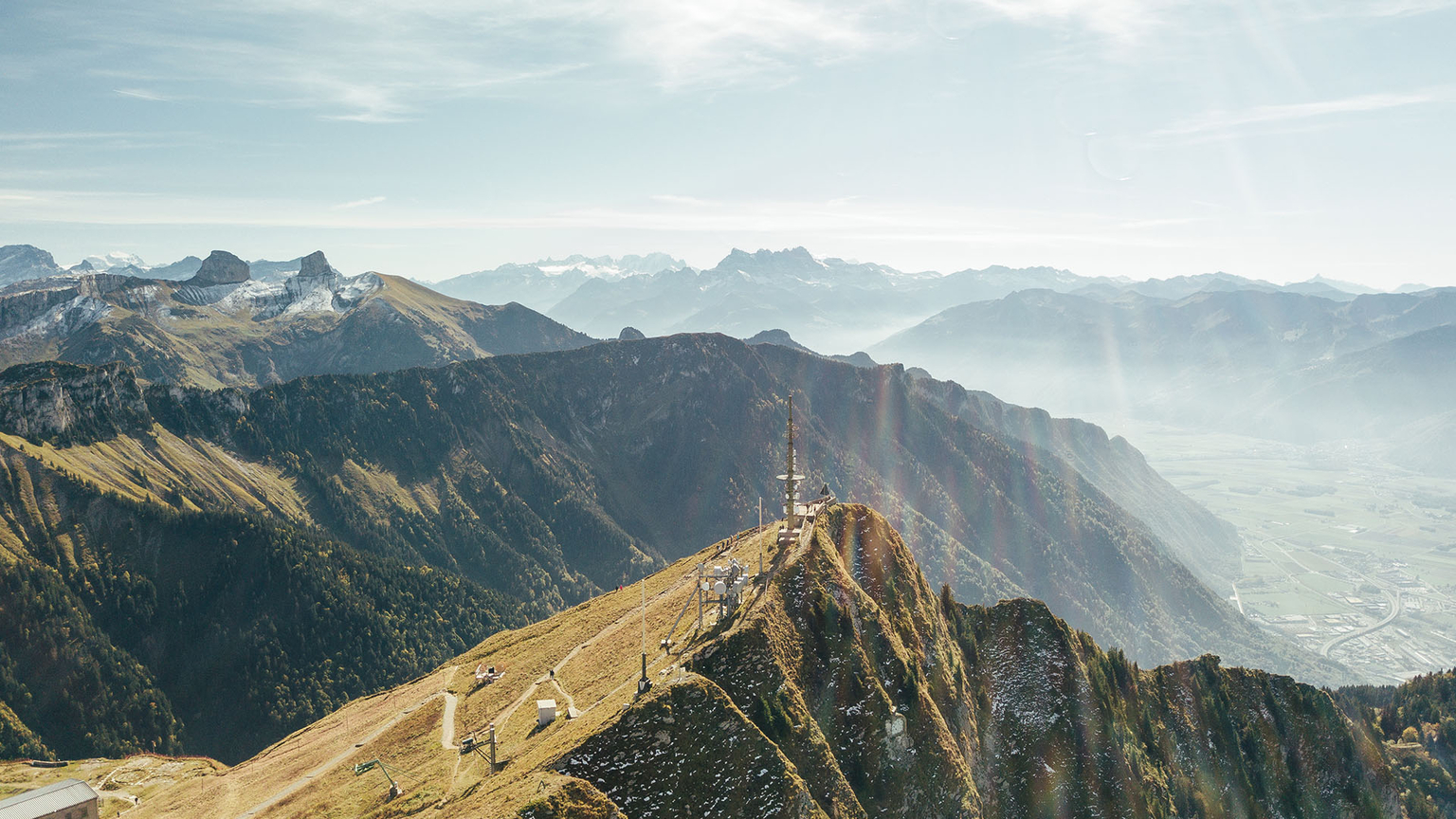 Vue Rocher de Naye été