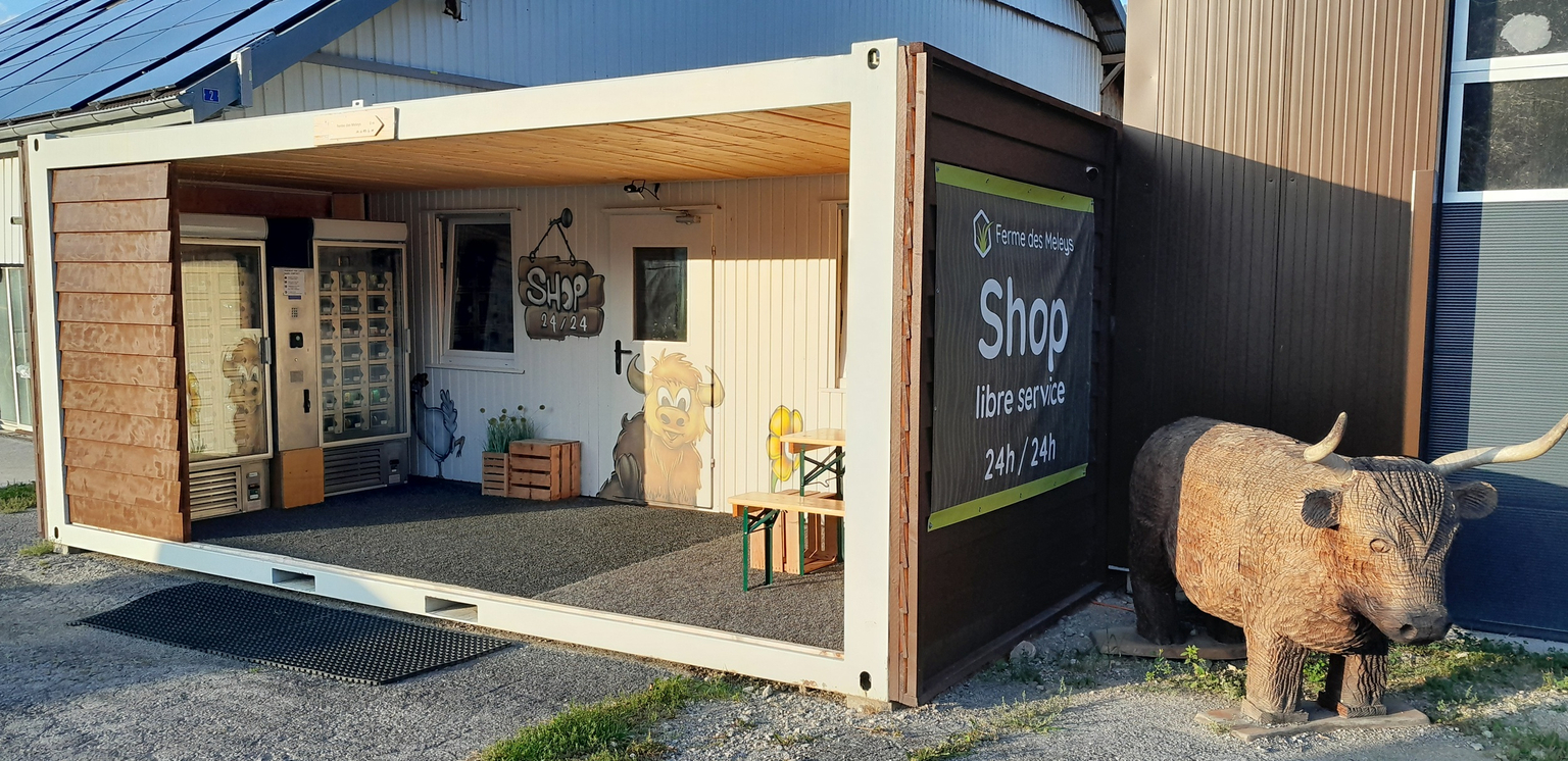 Magasin en libre service de la ferme des Meleys