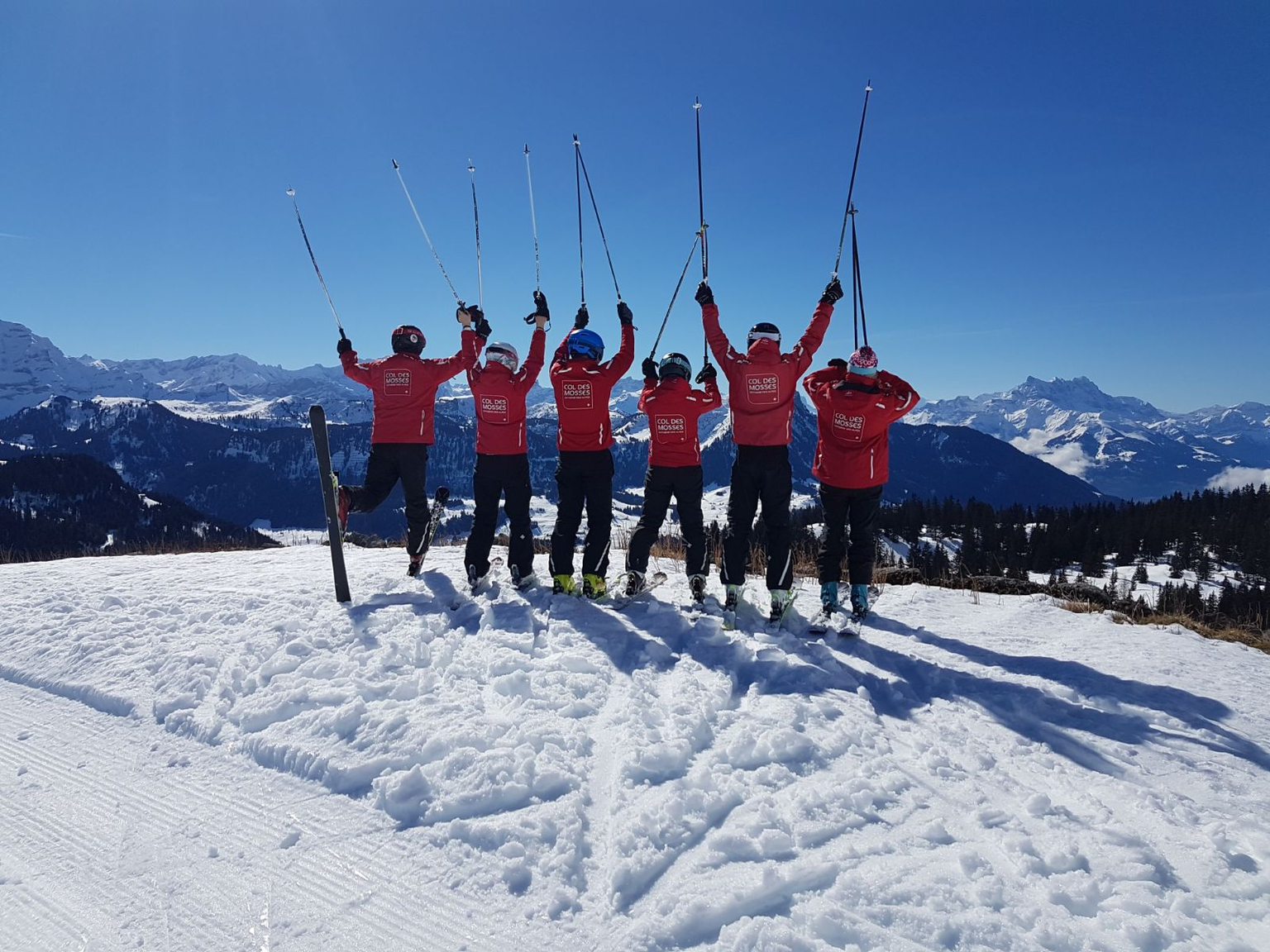 Schweizer Skischule von Les Mosses