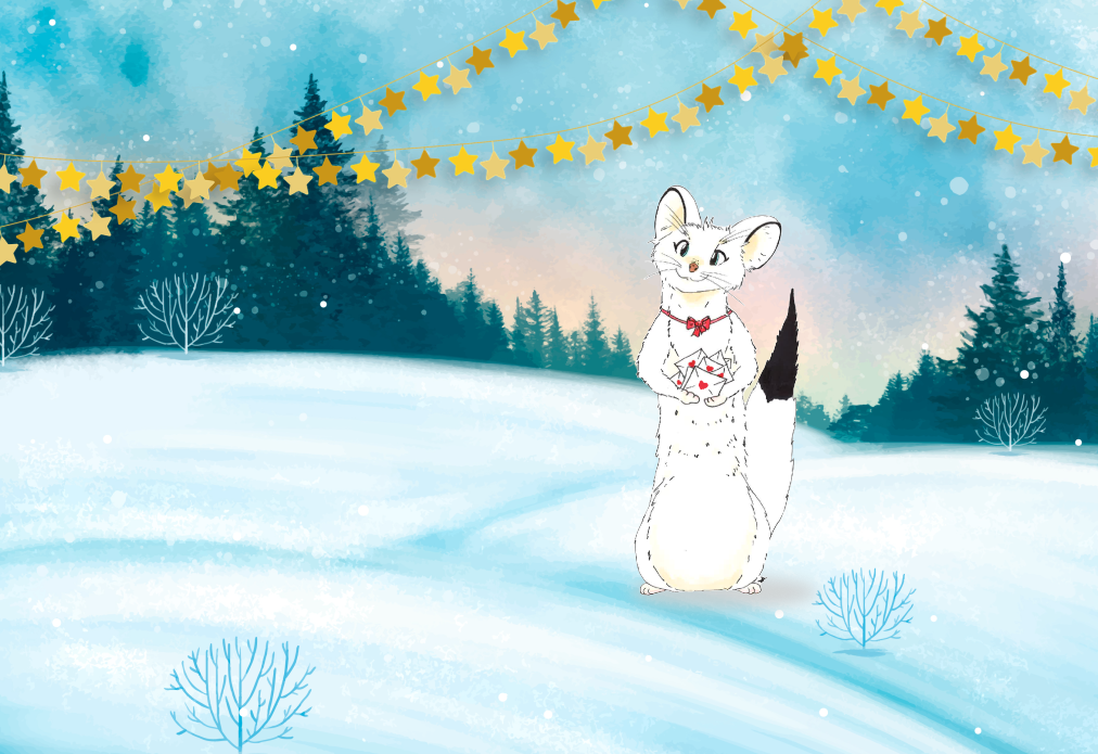 Winter treasure hunt in Les Mosses: Florine the stoat. Closed