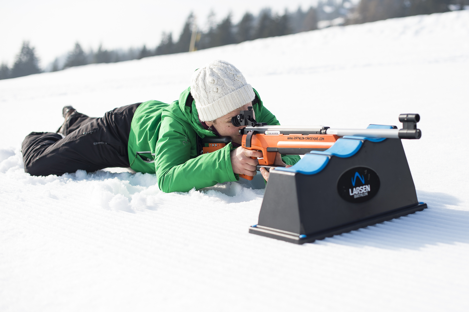 Biathlon in Cergnement oder Frience (Gryon)