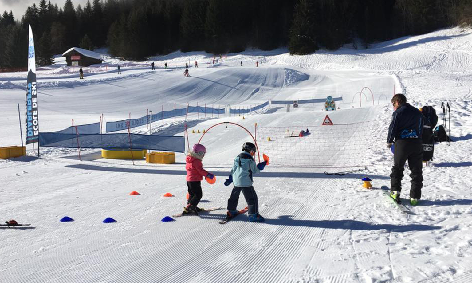 Cours collectifs de ski (enfant) avec la Pure Trace des Diablerets