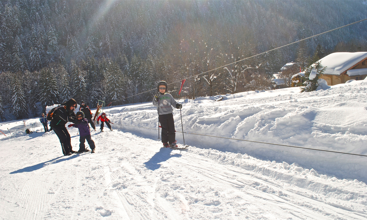 Der Skilift von Les Plans-sur-Bex