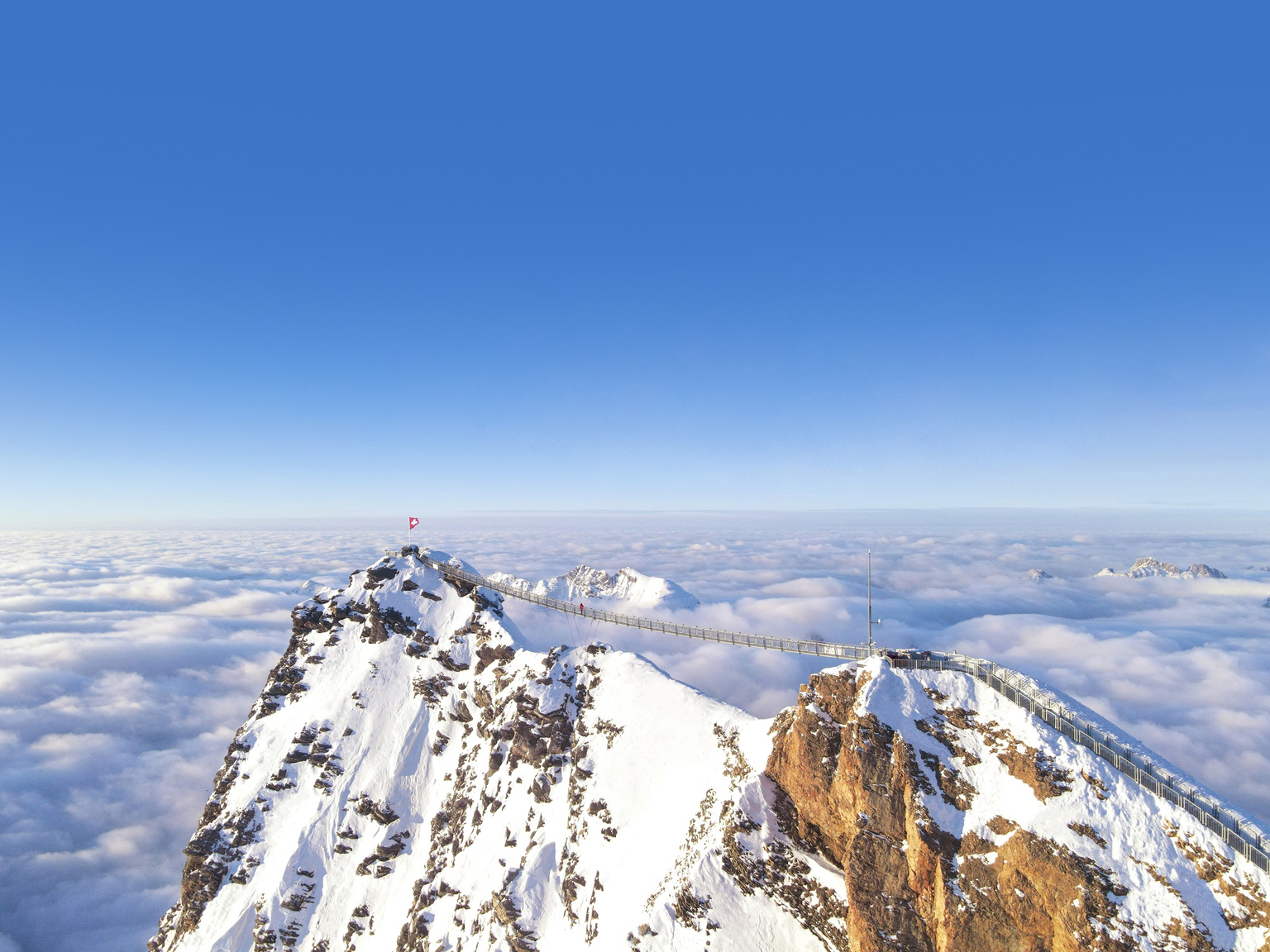Die Peak Walk by Tissot Erfahrung auf dem Glacier 3000