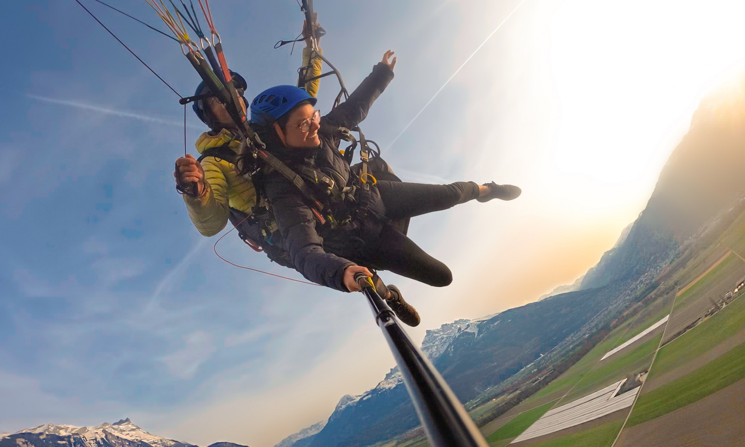 Paragliding-Flug in Villars