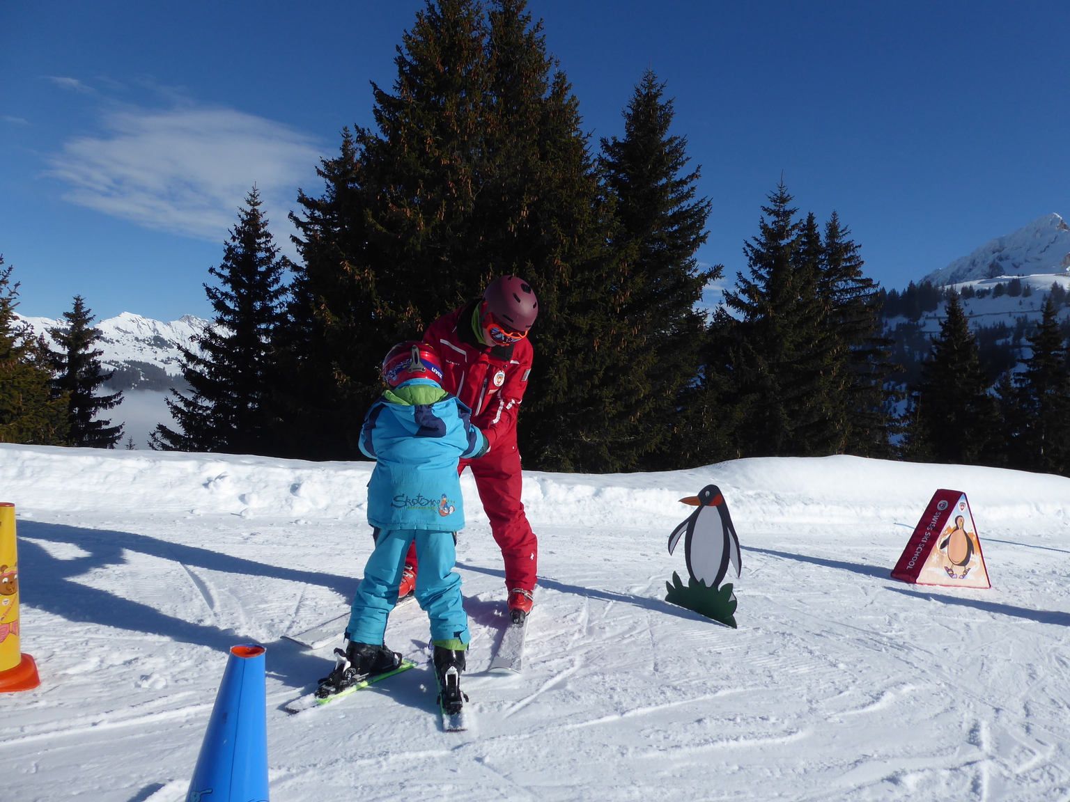 Private ski & snowboard lessons with ESS Gryon