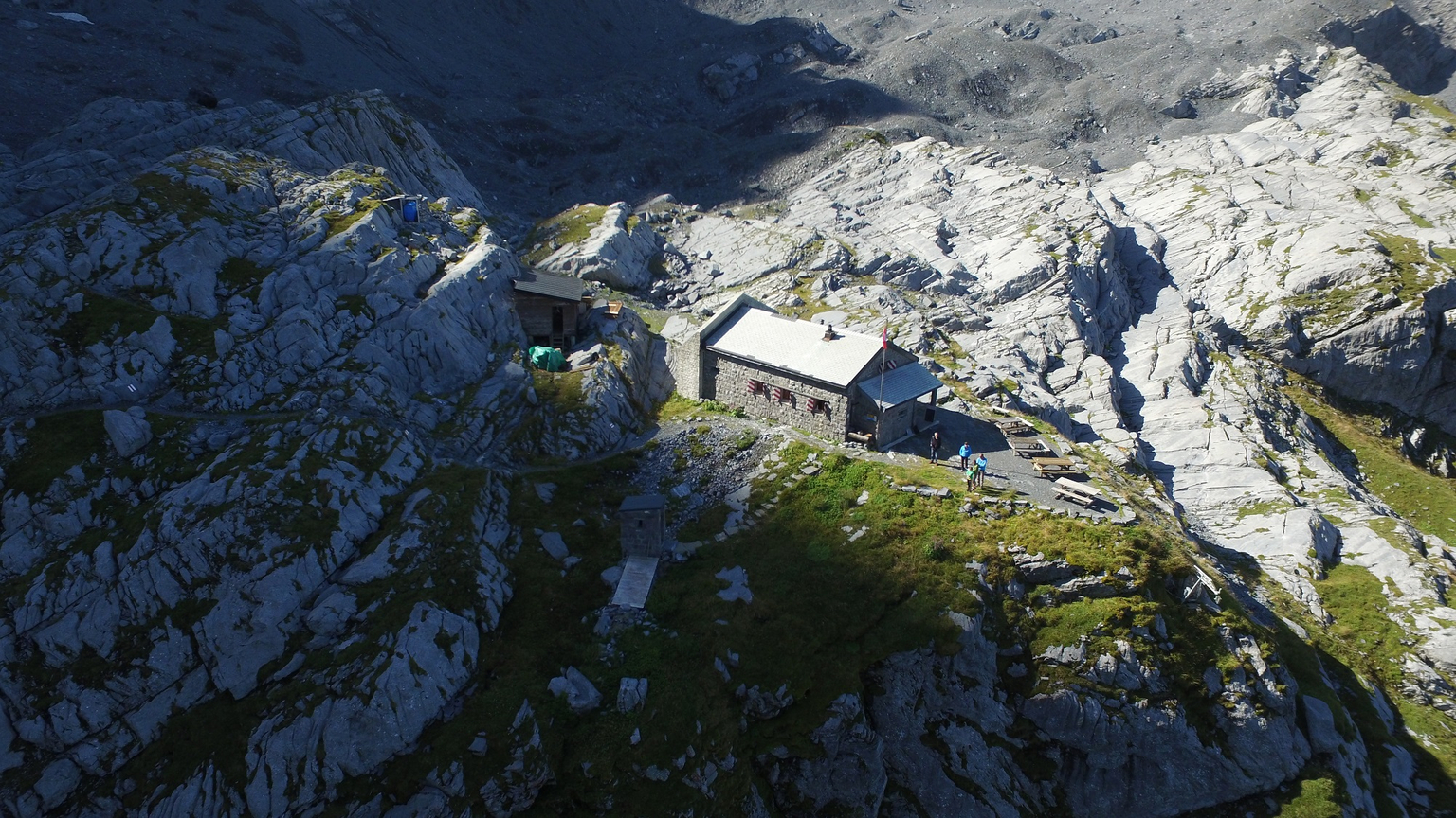 Schutzhütte Cabane de Plan Névé