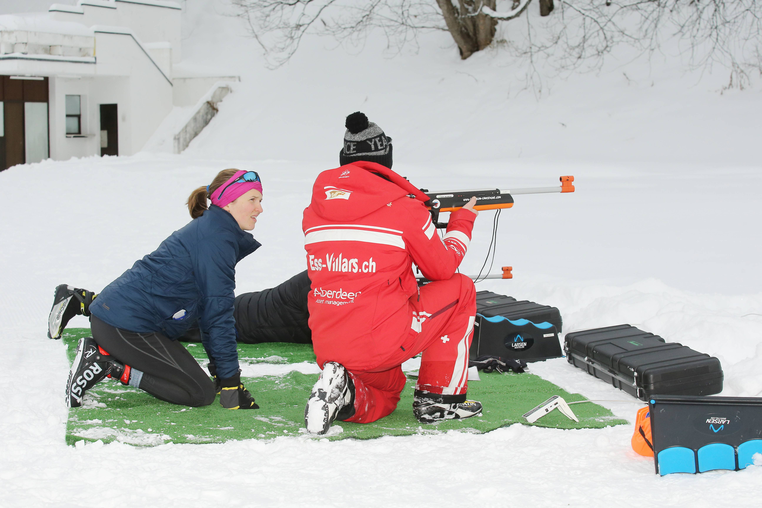 Biathlon hivernal par l'ESS de Villars