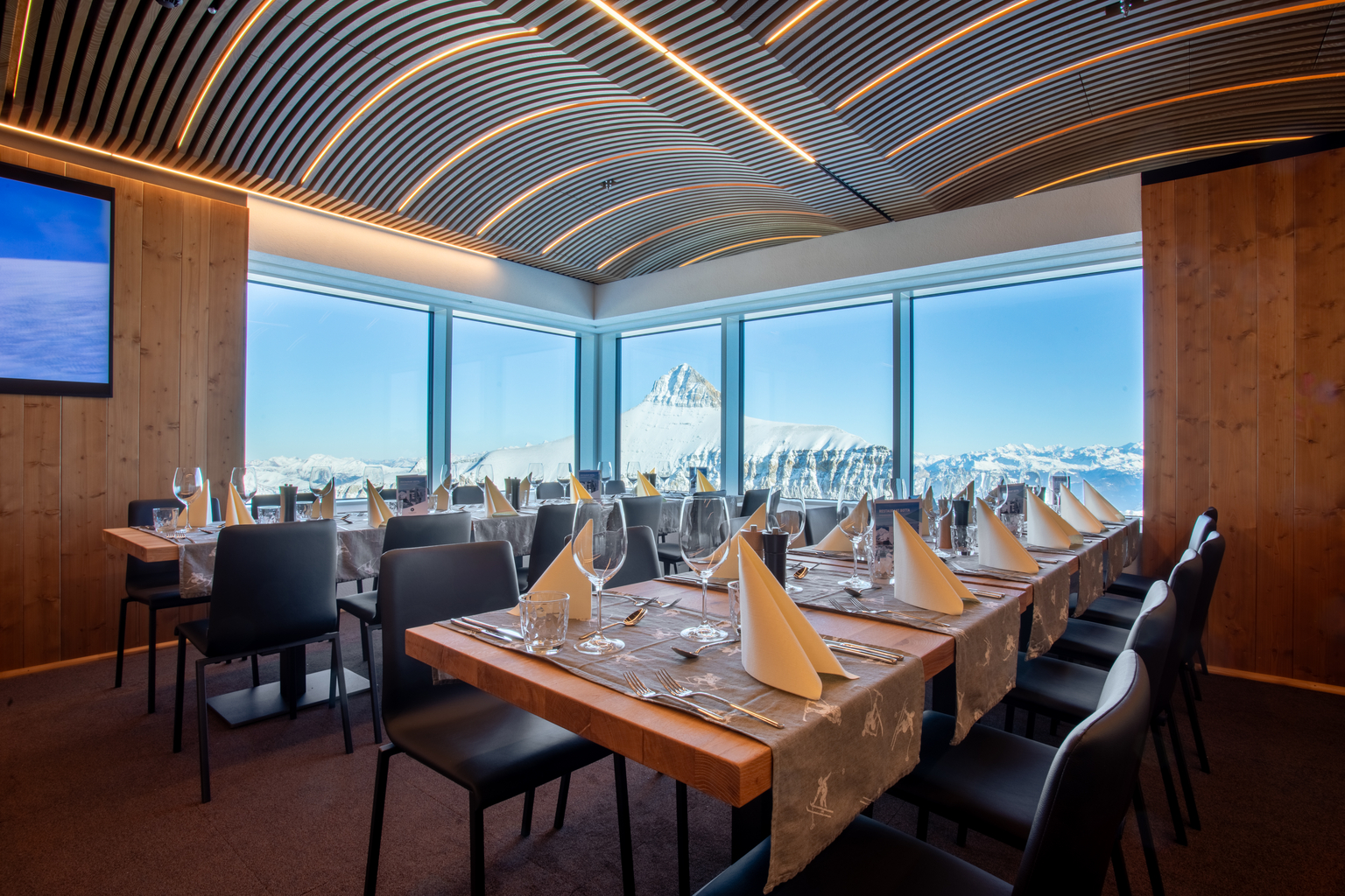 Glacier 3000 - Salles et restaurants