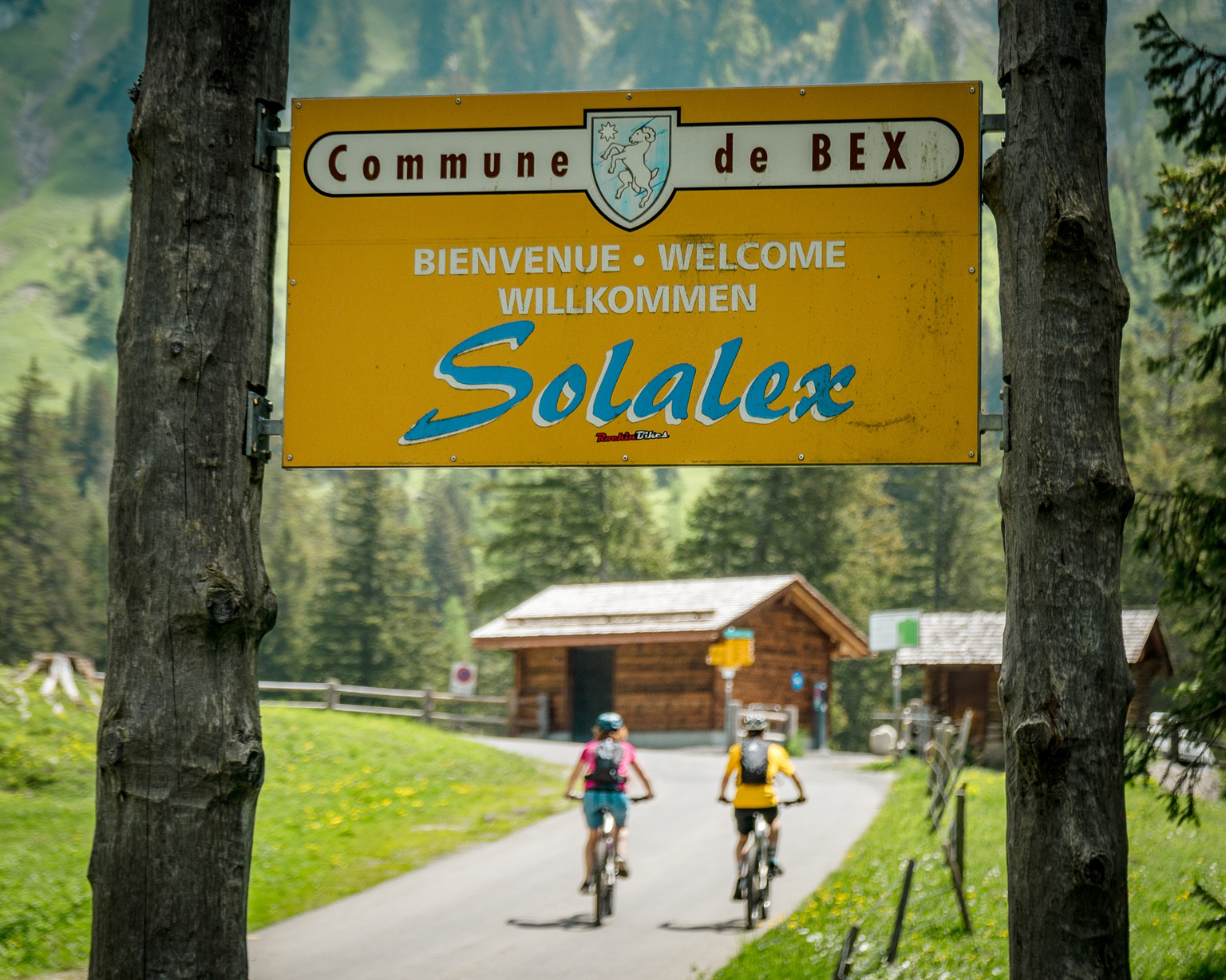 Landschaft von Solalex und Bovonne - E-Bike
