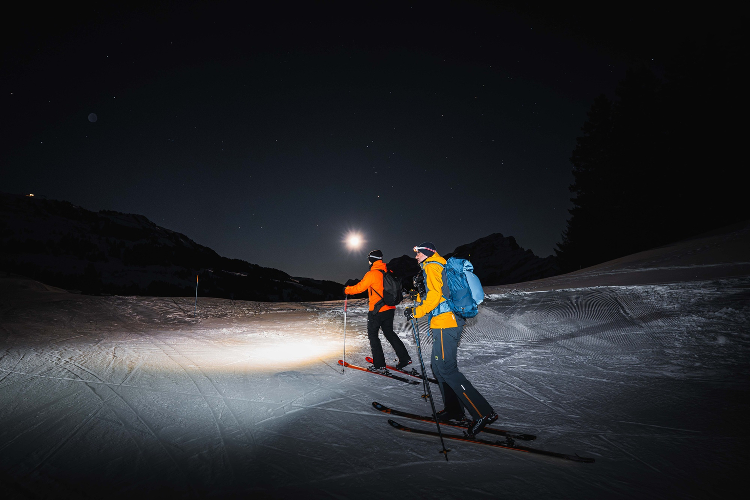 Nacht-Skitour: La Populaire