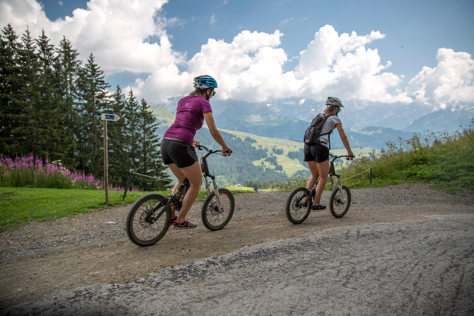 Gelände-Trottinett in Villars-Gryon