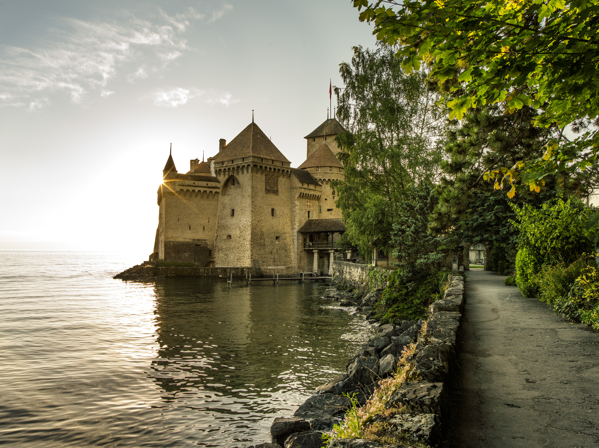Chillon au bord du lac