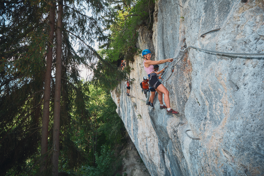 Via Ferrata de Plan Praz - été - Leysin