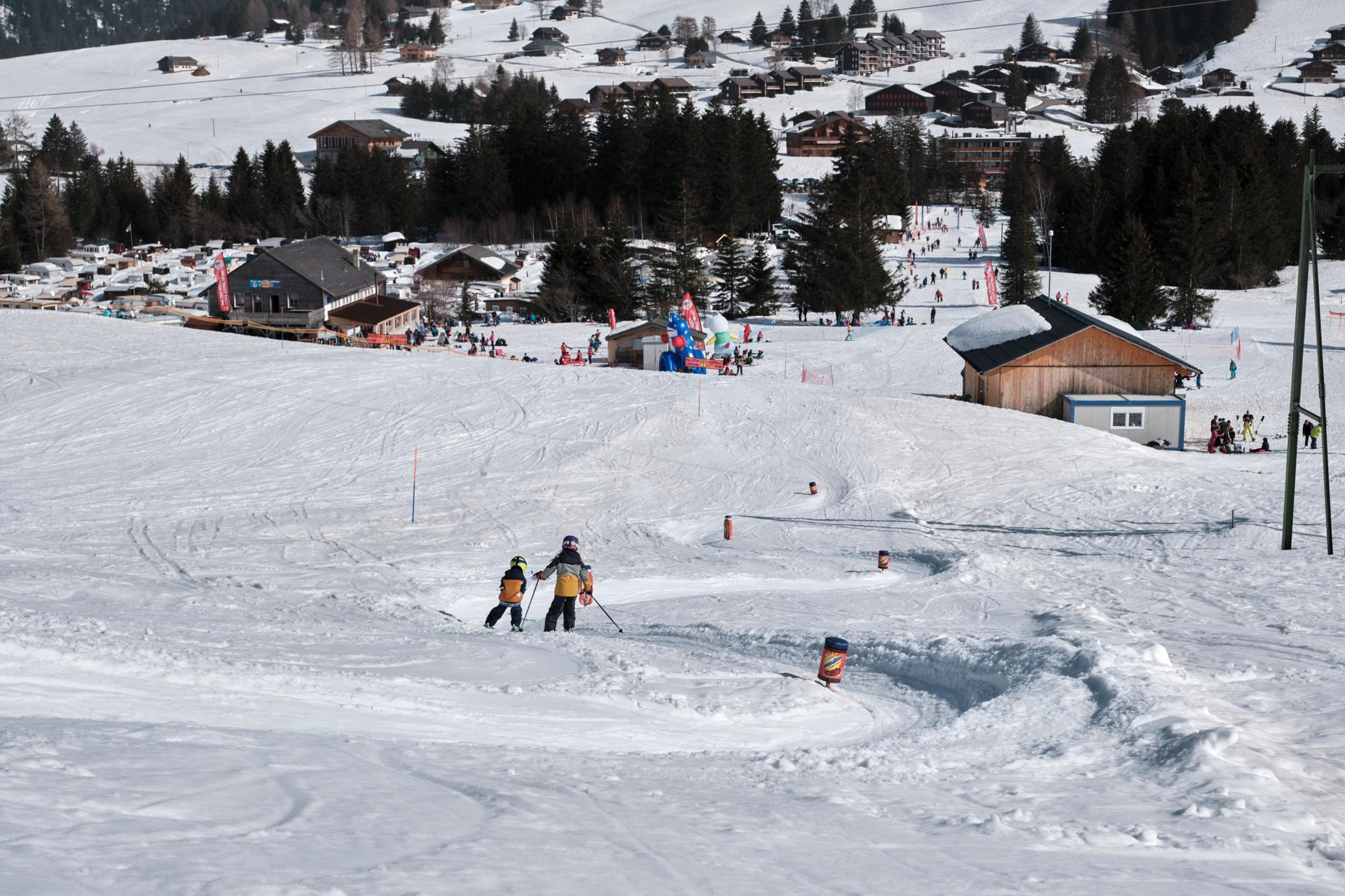 L'ambiance familiale des Mosses est aussi idéale pour les plus jeunes