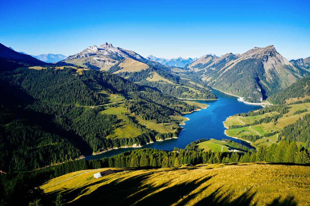 Stausee Hongrin - Sommer - Les Mosses