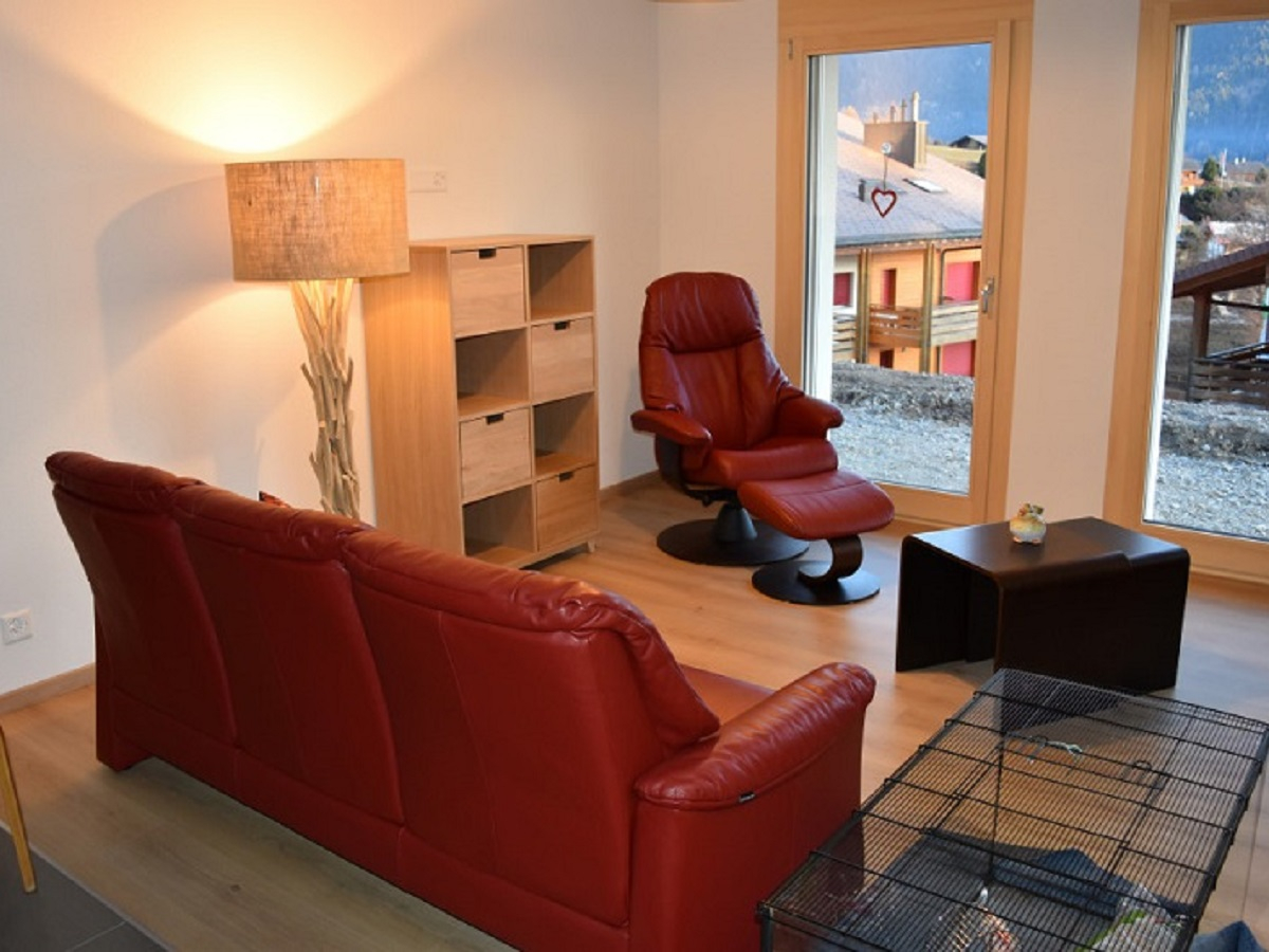 Appartement Domaine du Parc 101B / living room - Leysin
