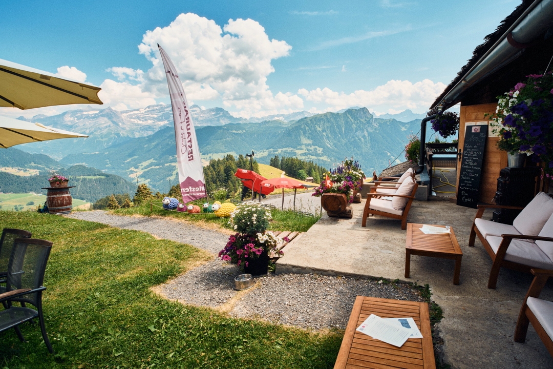 Chalet Restaurant Les Fers - été - Leysin