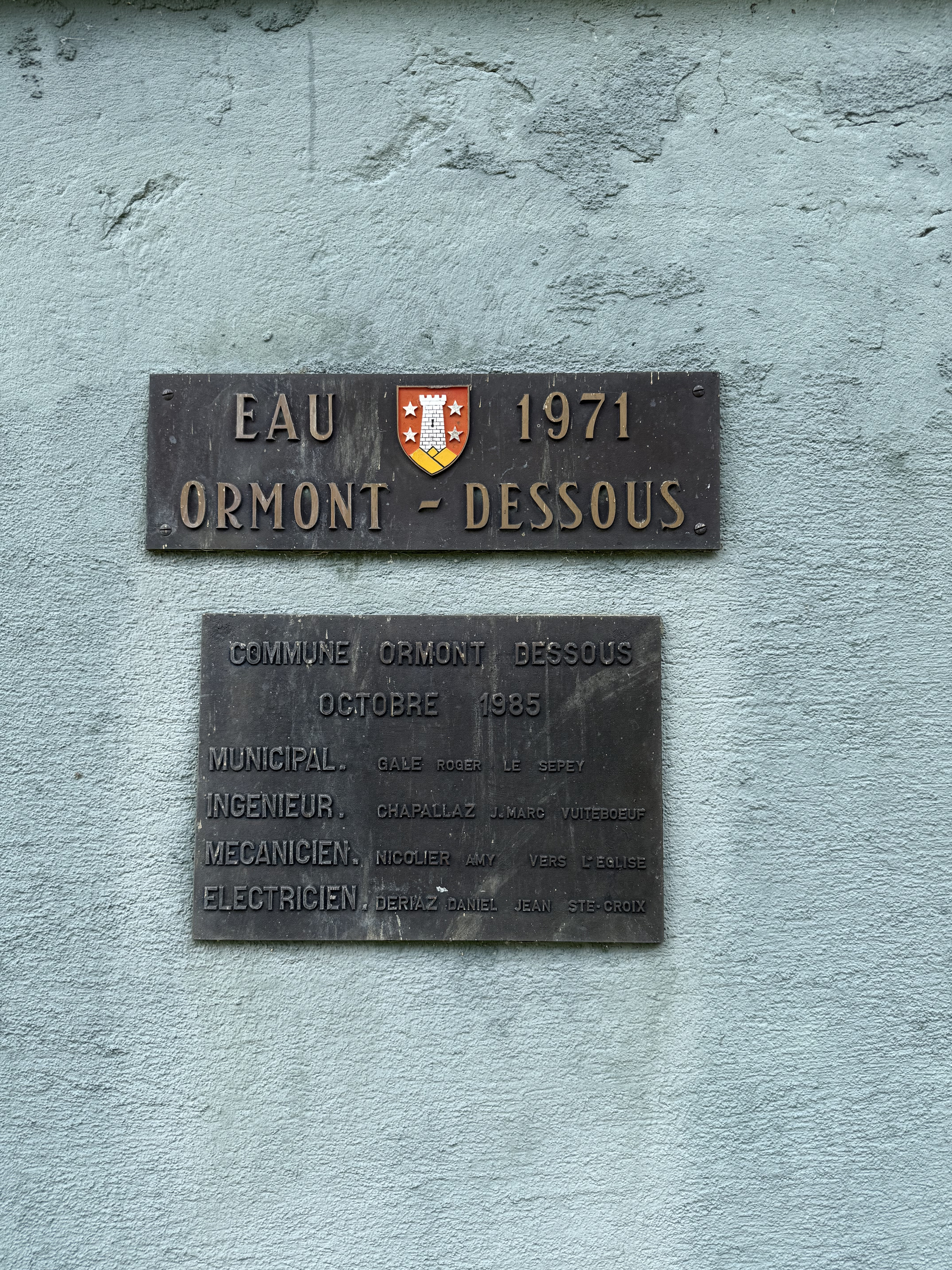 Le gardien du château d'eau des Mosses