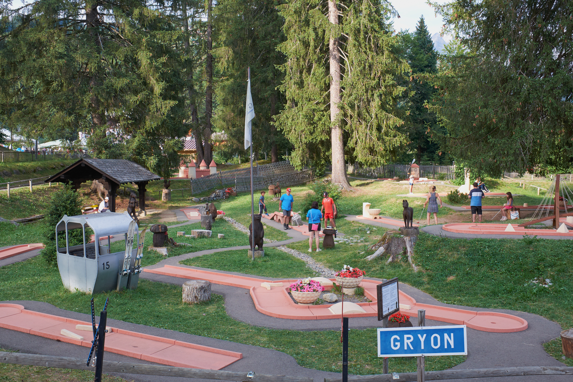 Children at the Gryon Parc