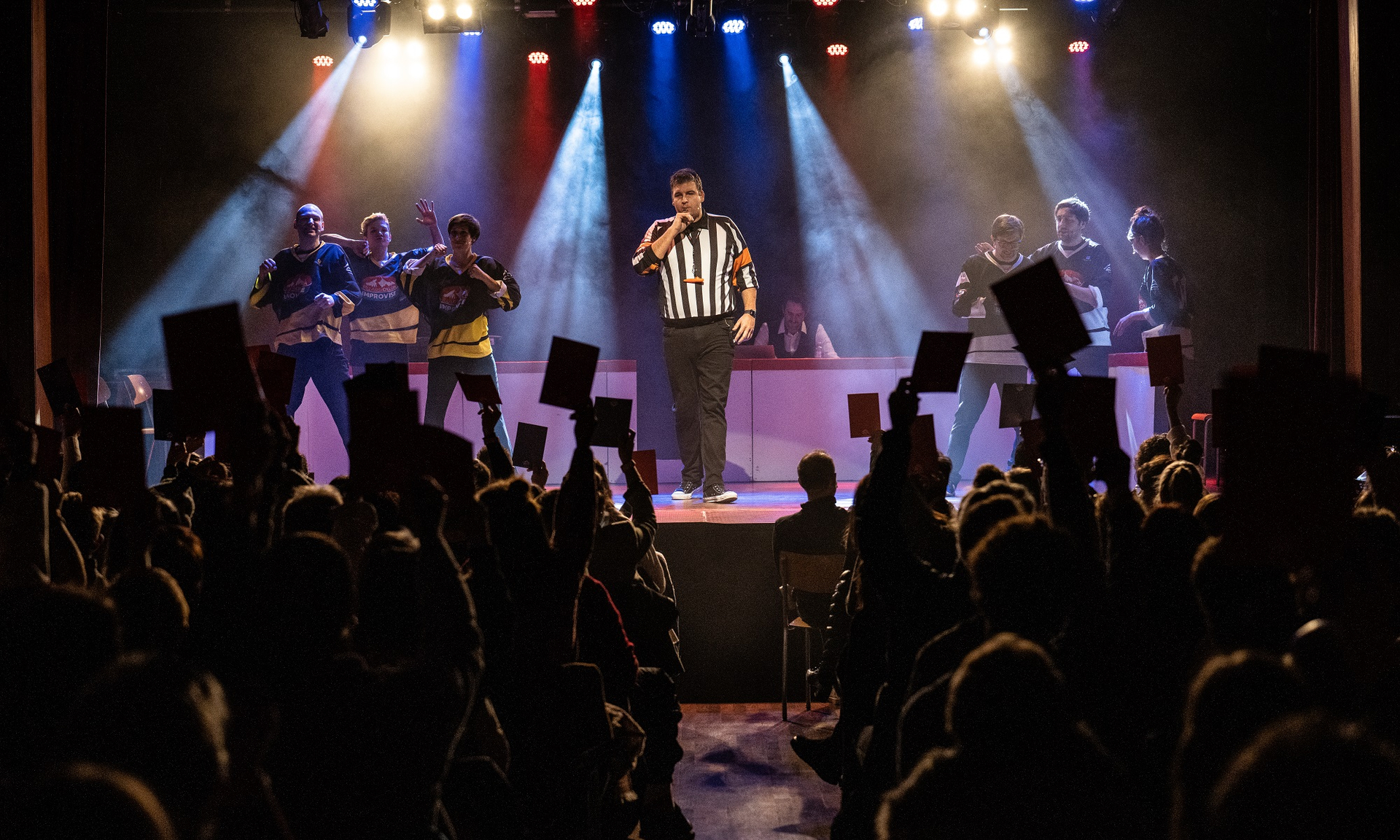 From laughing until you’re in tears, enjoy a great time during the four evenings of the Professional Improvisation World Cup at Théâtre 1895 in the Villars Palace.