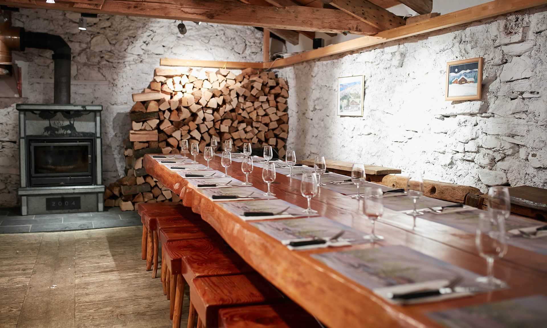 Refuge intérieur restaurant-Gryon-Refuge de Solalex