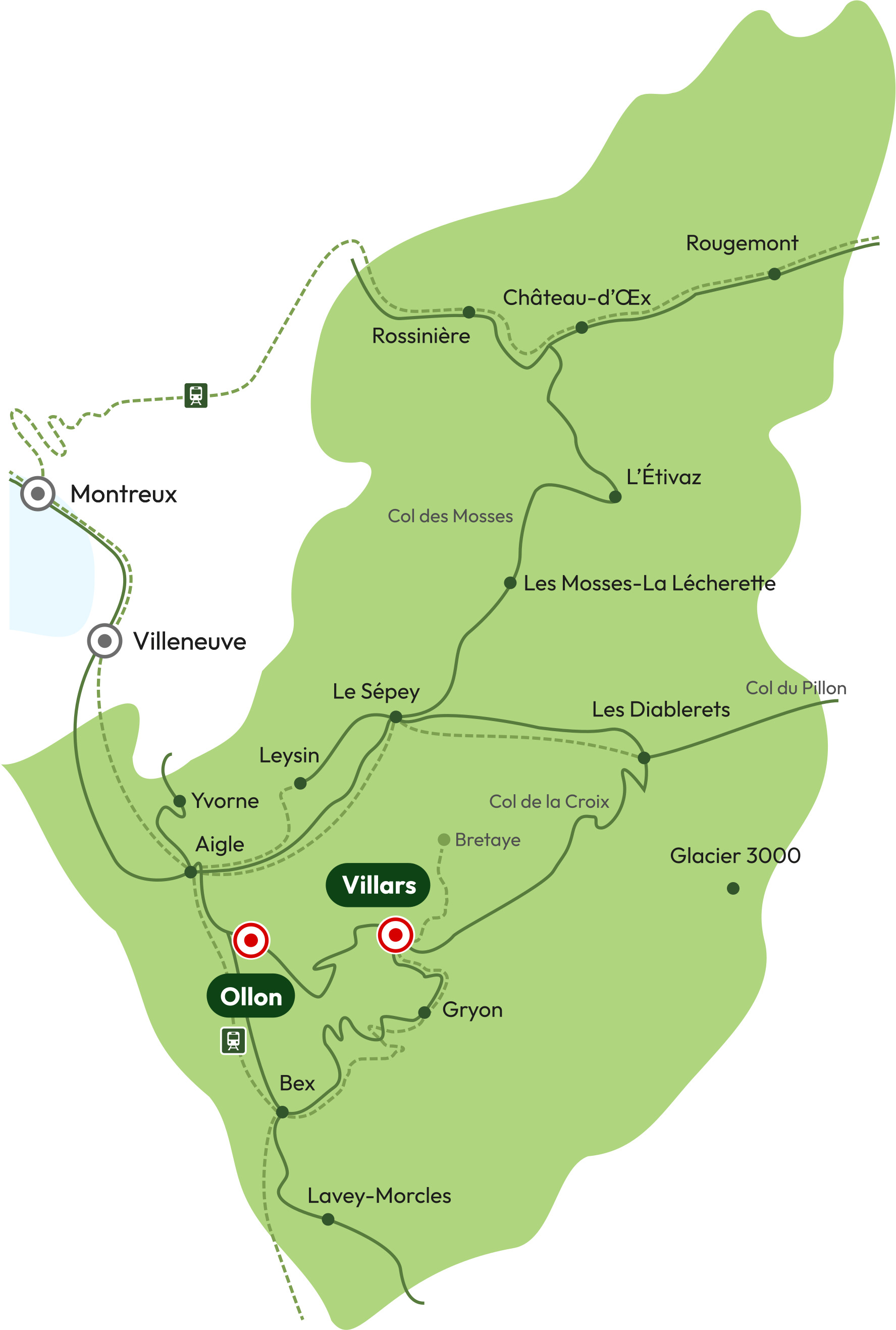 Lageplan für Villars 