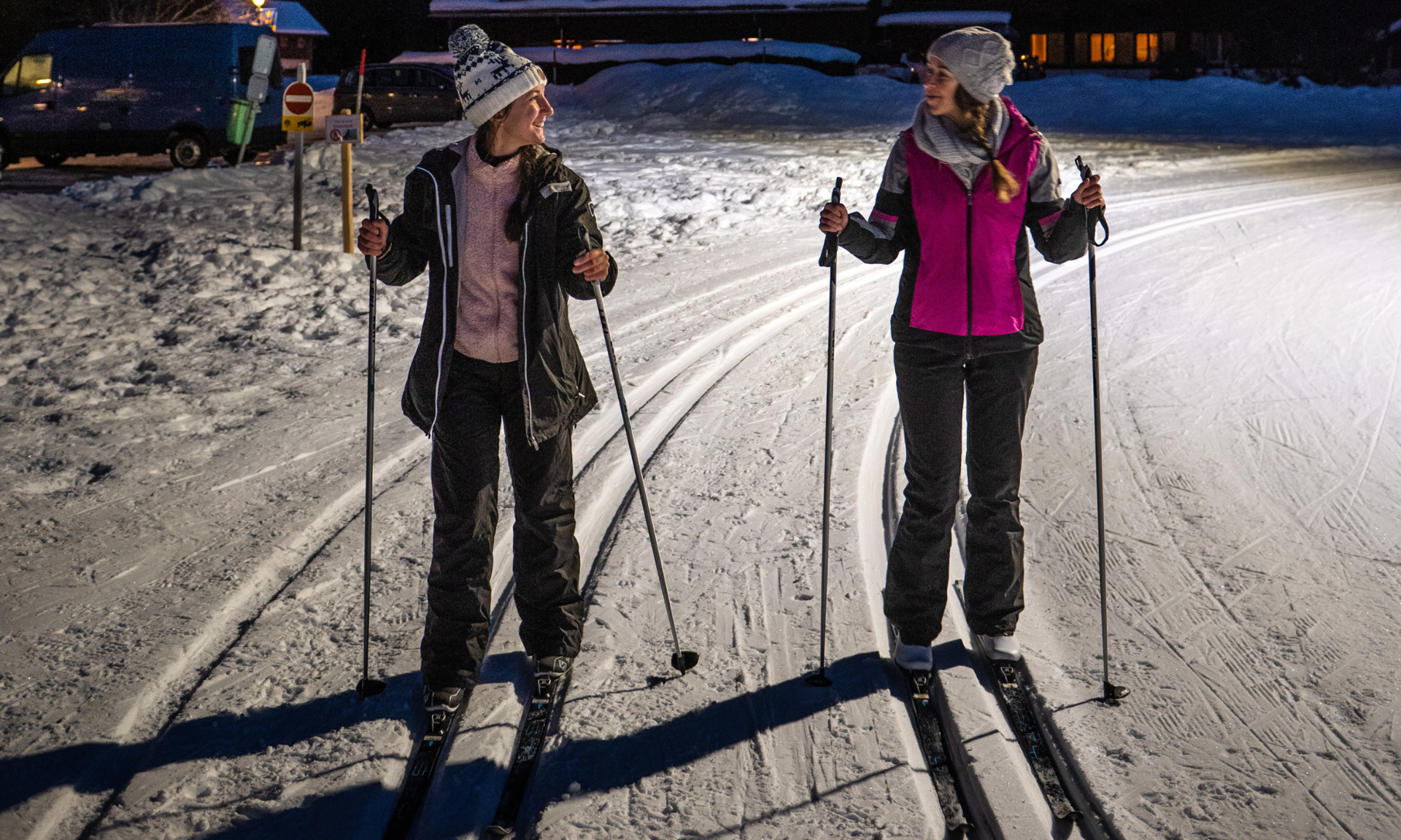 Nachtskifahren in Les Diablerets