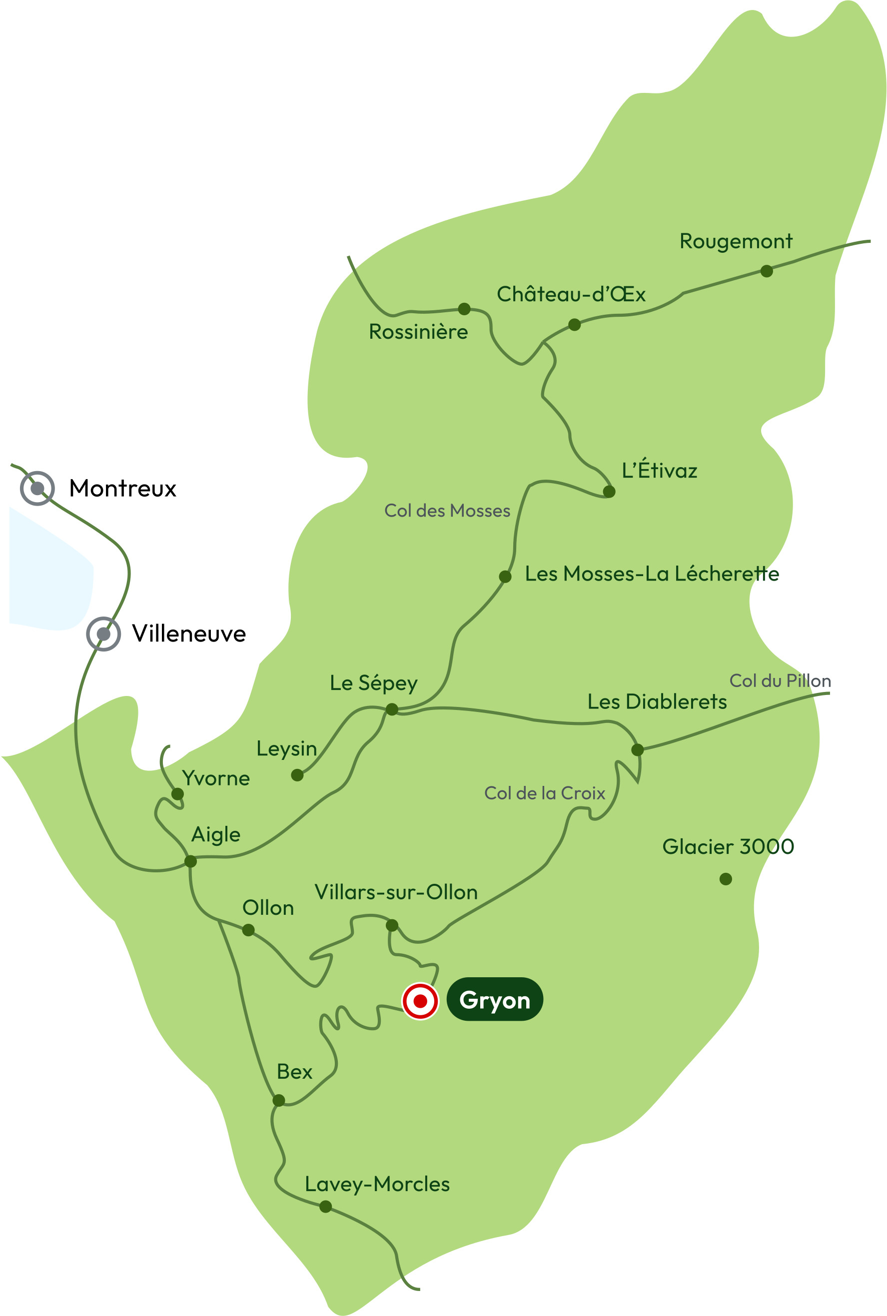 Lageplan für Gryon