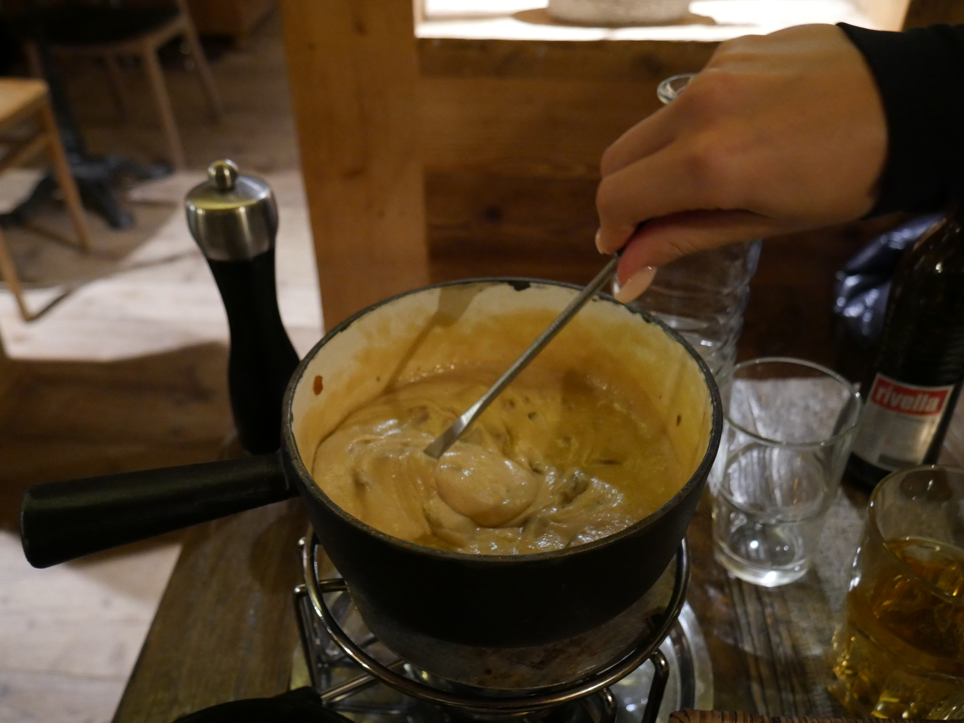 After the effort, a well deserved tasty meal!
