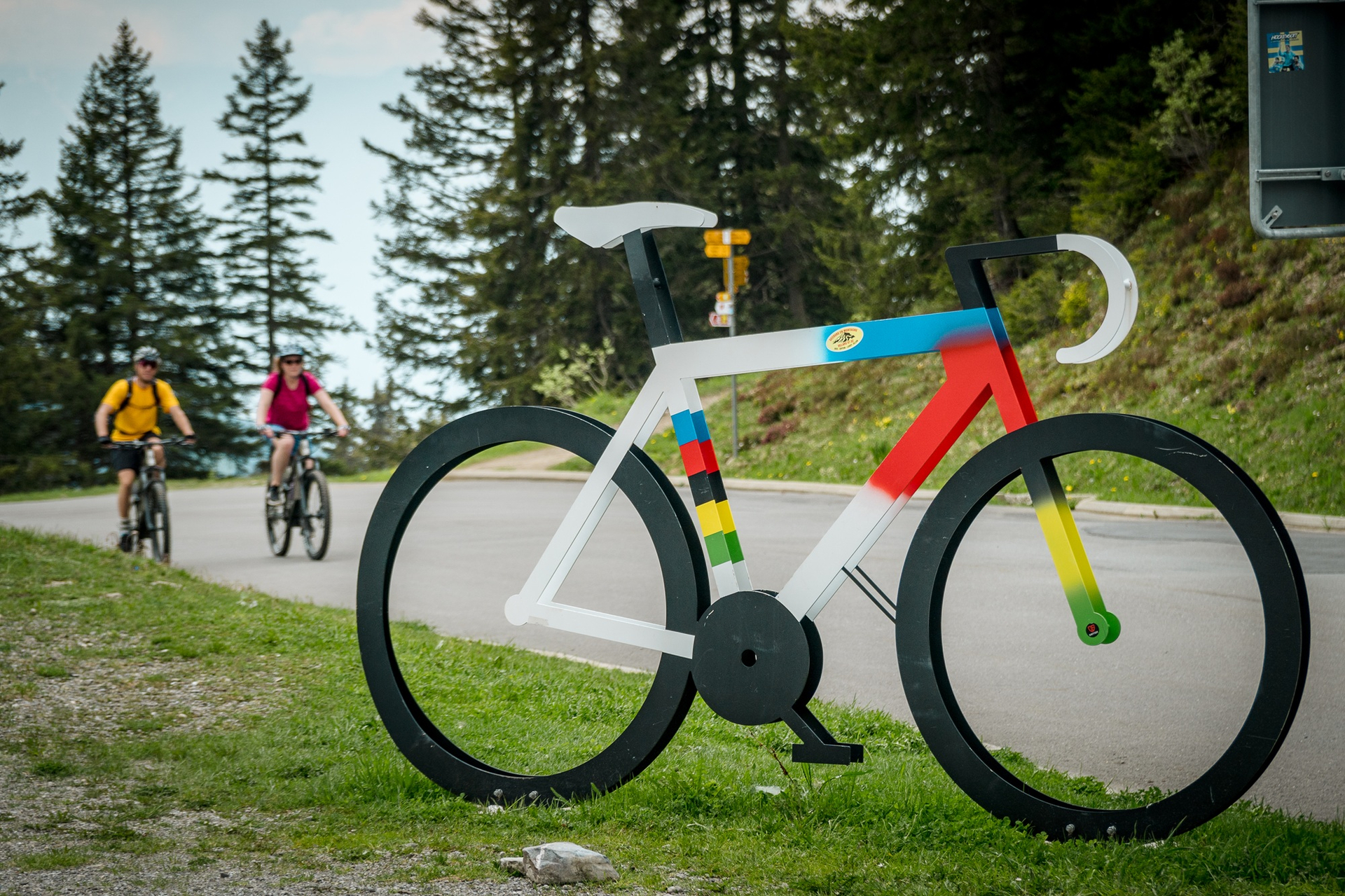 E-bike - Couple - Eté - Col de la croix