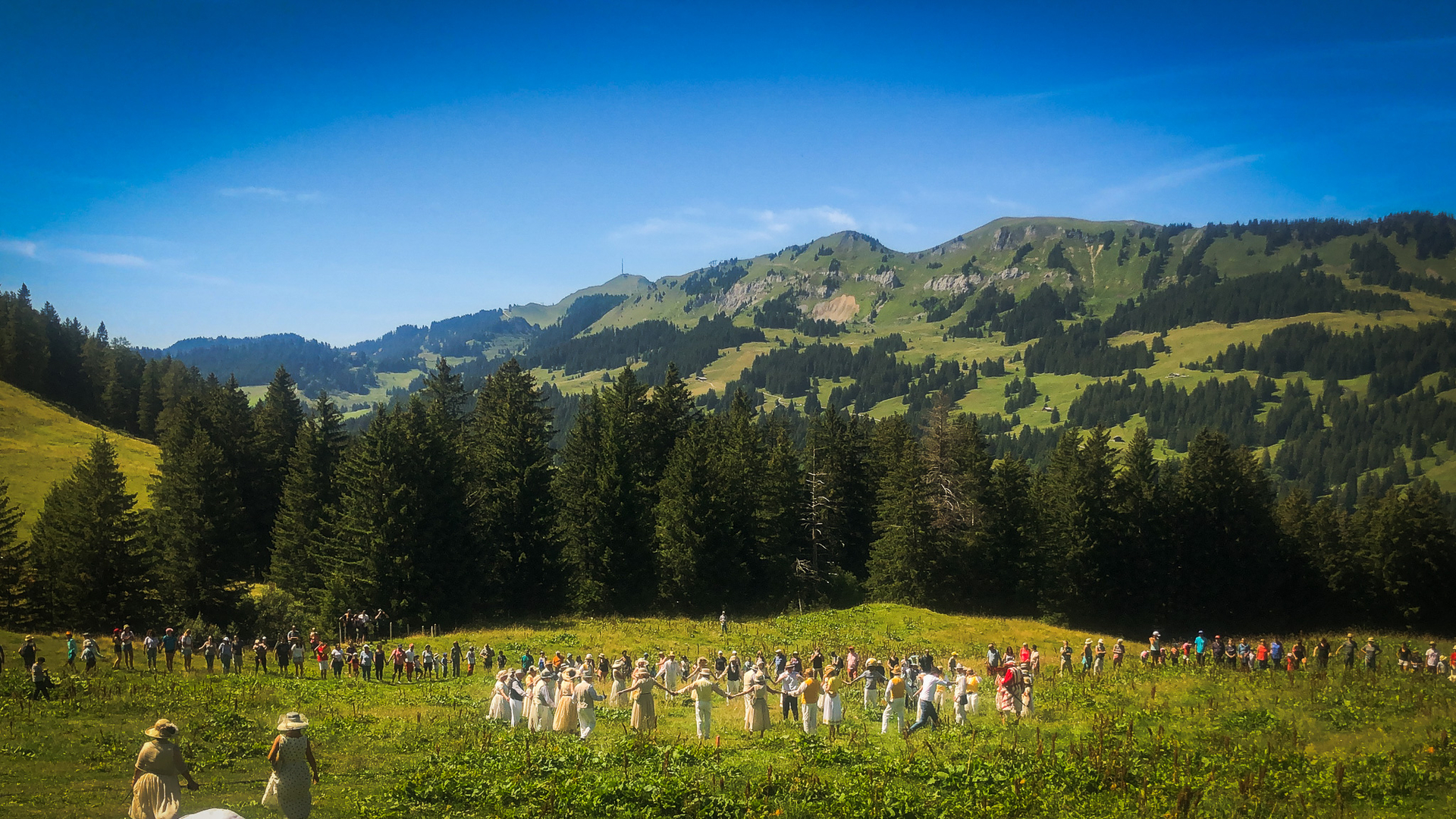 Der berühmte Mi-été in Taveyanne, der den Dichter Juste Olivier zu einem berühmten Lied inspirierte.