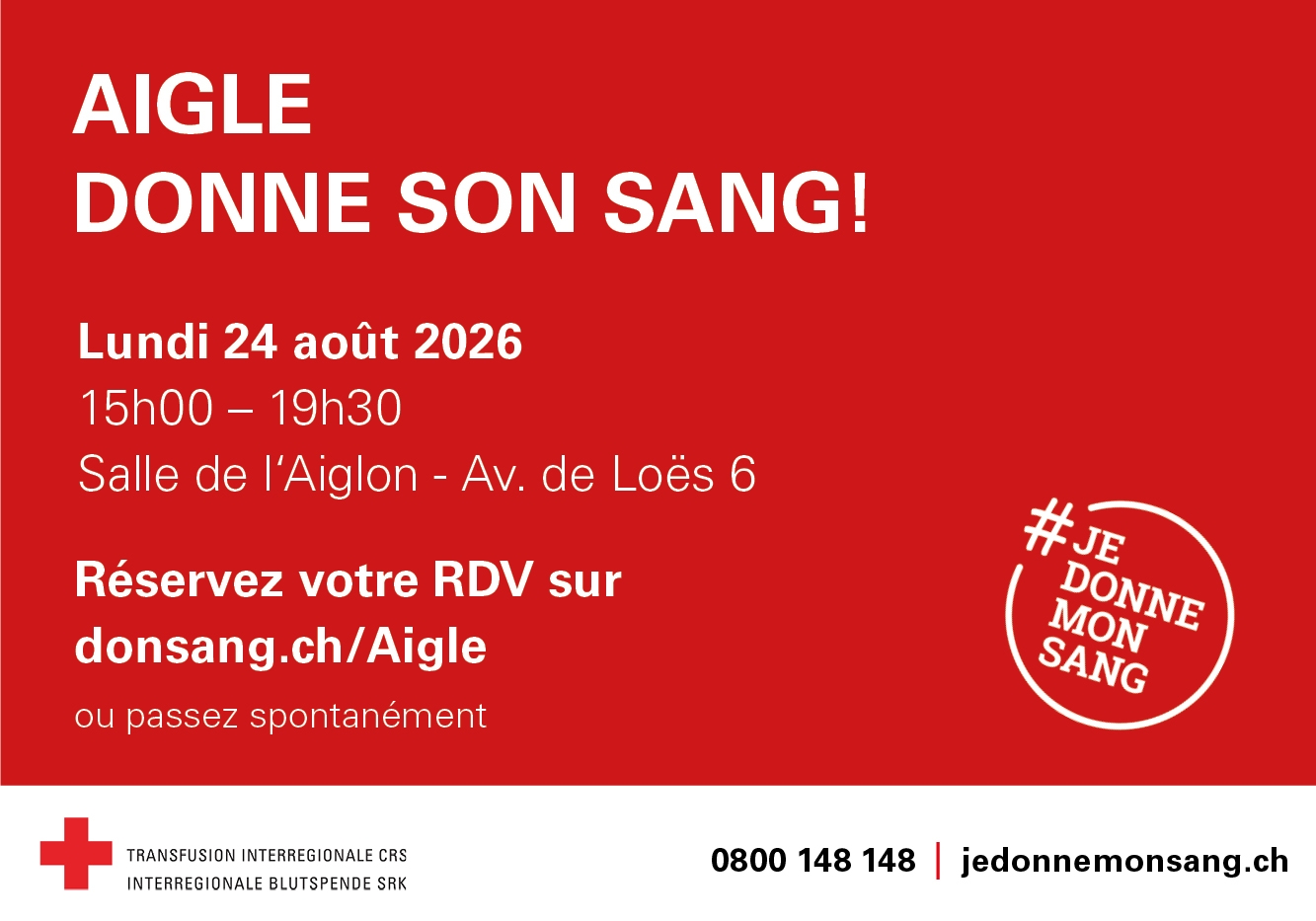 Flyer don du sang 24.08.2026