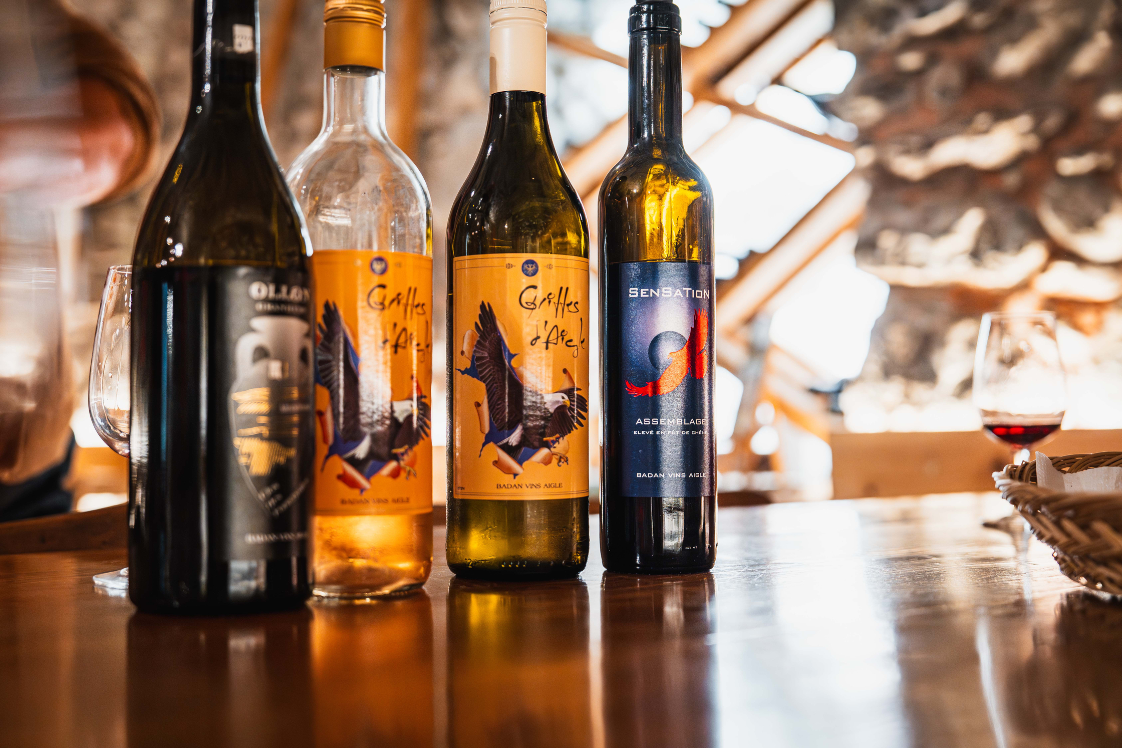 Bouteilles vin Badan Vins visite viticole