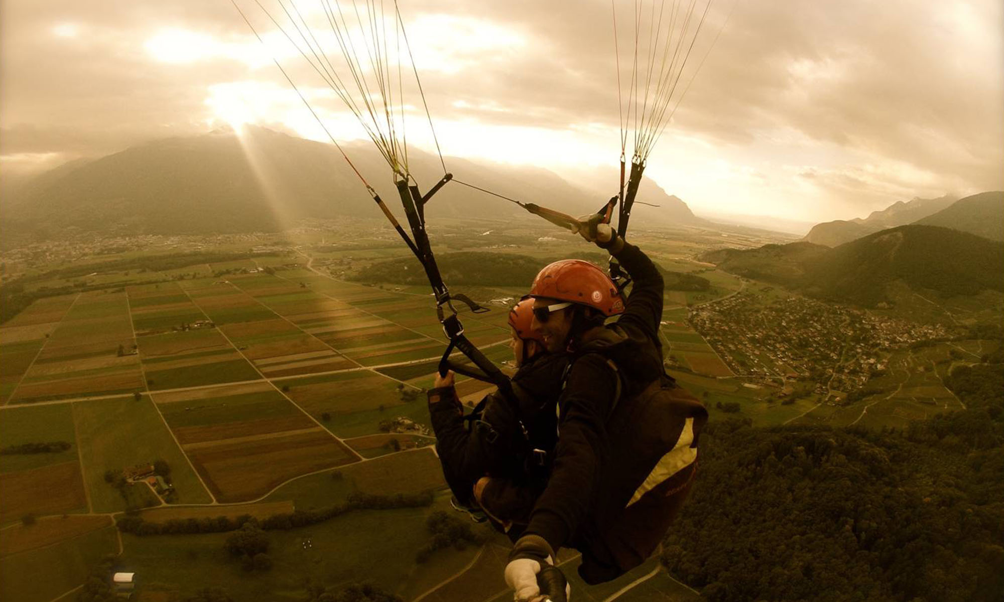 Vol parapente - Villars - été