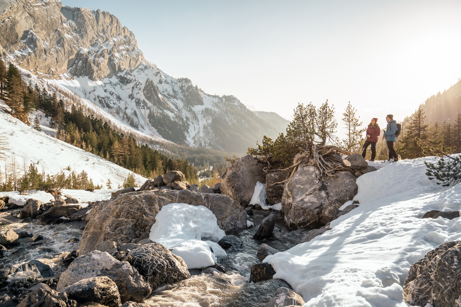 Winterwandern und Schneeschuhwandern in Bex