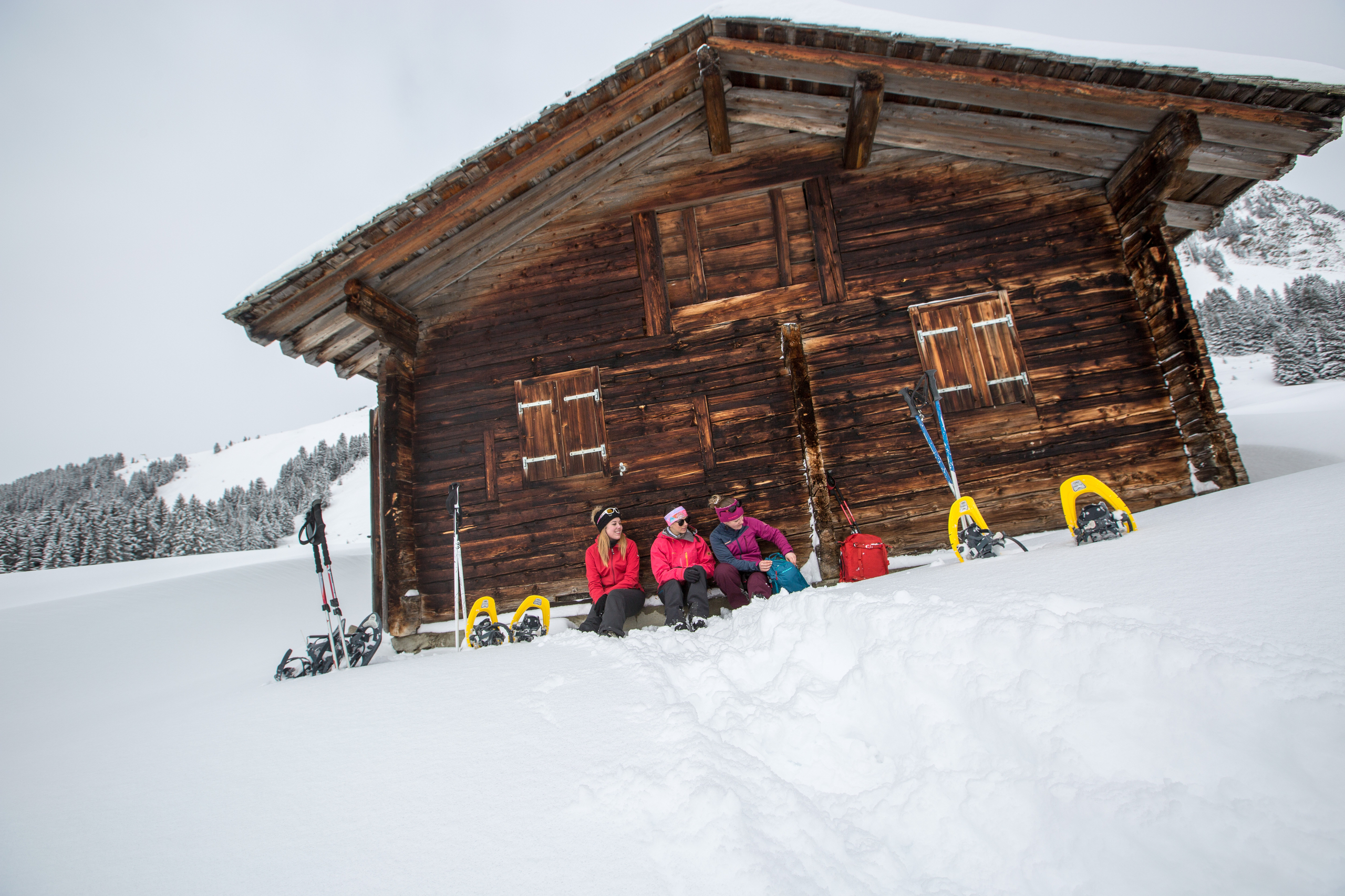All winter walks and snowshoe trails in Les Diablerets