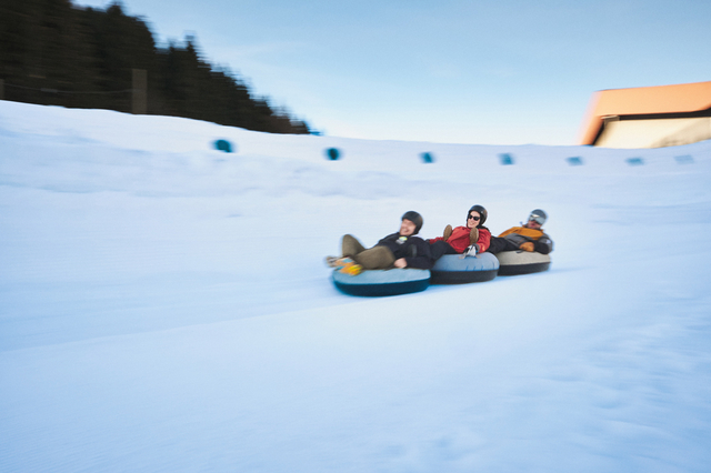 Tobogganing Park / piste - hiver - Leysin