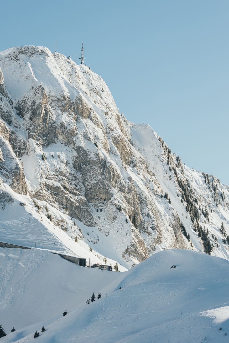 The Rochers-de-Naye in winter