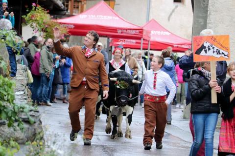 Fête de la désalpe aux Haudères (VS)