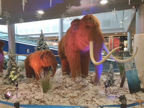 Expo « Les Géants de l&rsquo;Age de glace » au centre commercial des Entilles Centre à La Chaux-de-Fonds